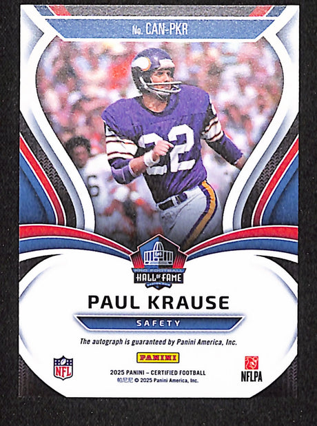 Paul Krause 2025 Certified Canton Certified Signatures Green Etch #CAN-PKA #/15