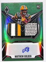 Matthew Golden 2025 Phoenix RPS Dual Rookie Patch Autographs Green #DRP-MGN #/25