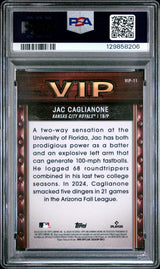 Jac Caglianone 2025 Bowman VIP Mini Diamond Refractor #VIP-11 #/150 PSA 10