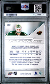Jesper Wallstedt 2024-25 Upper Deck #202 PSA 9