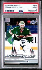 Jesper Wallstedt 2024-25 Upper Deck #202 PSA 9
