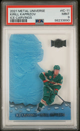 Kirill Kaprizov 2021-22 SkyBox Metal Universe Ice Carvings #IC-11 PSA 9