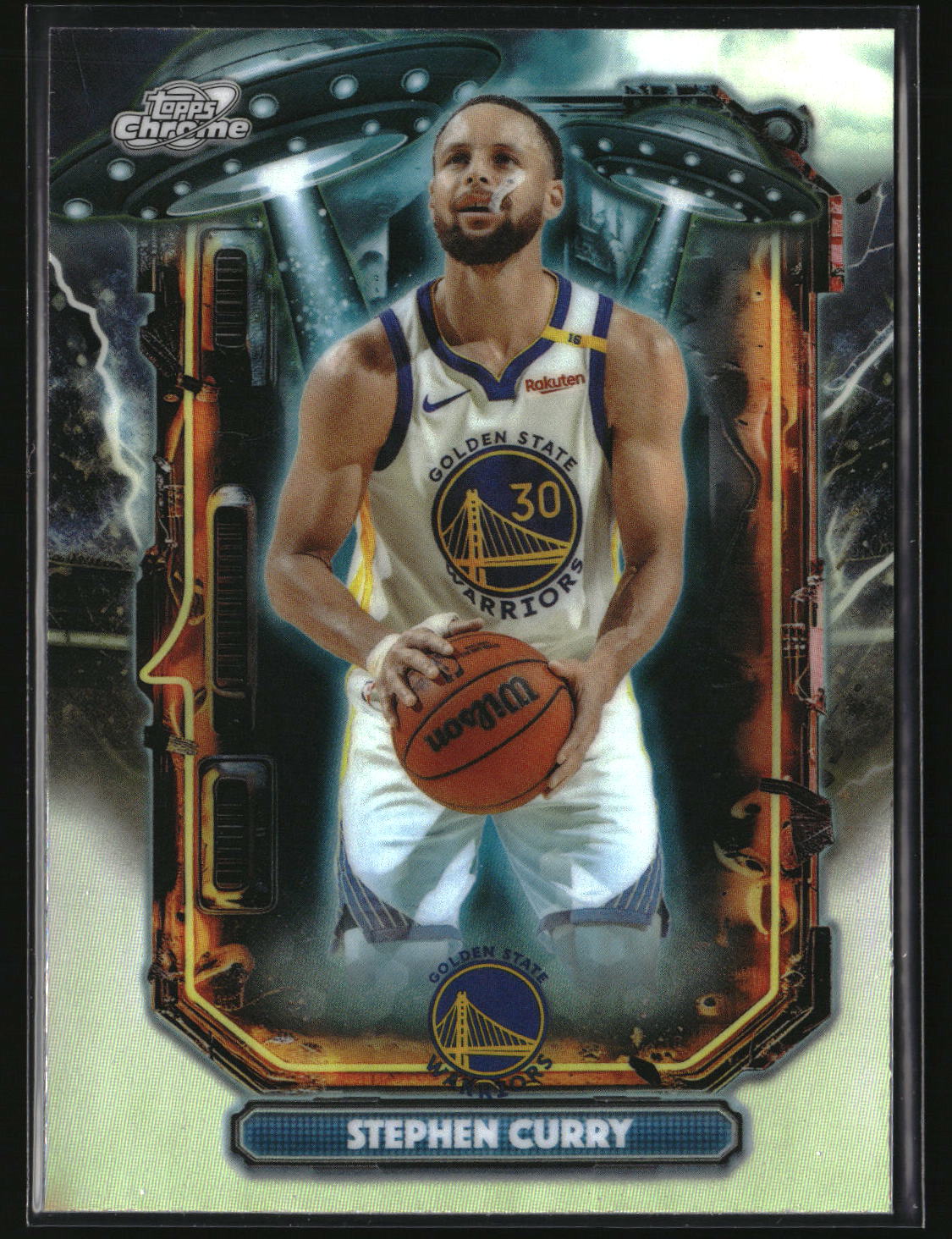 Stephen Curry 2025-26 Topps Chrome Cosmic Extraterrestrial Talent Ref #ET-5