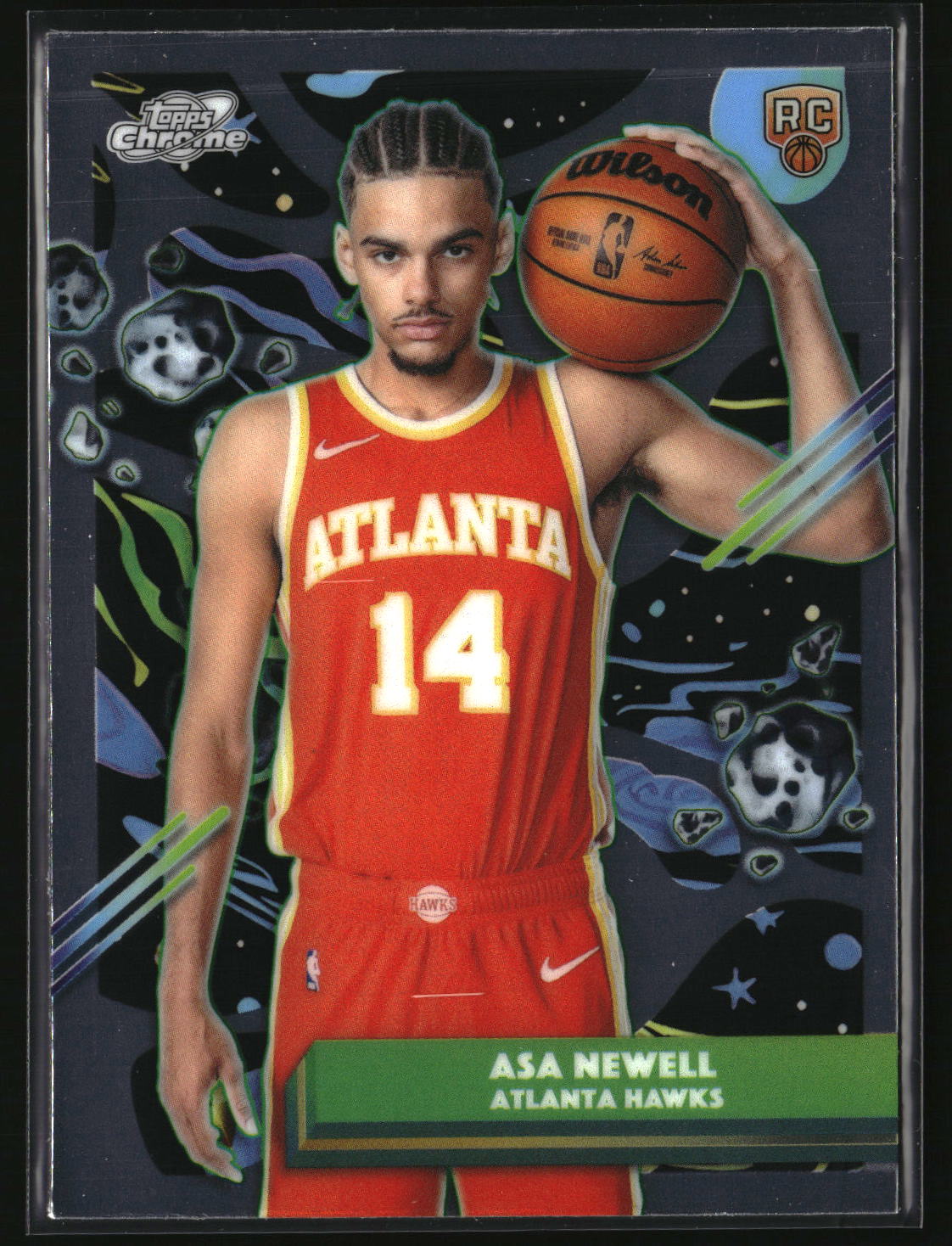 Asa Newell 2025-26 Topps Chrome Cosmic #87