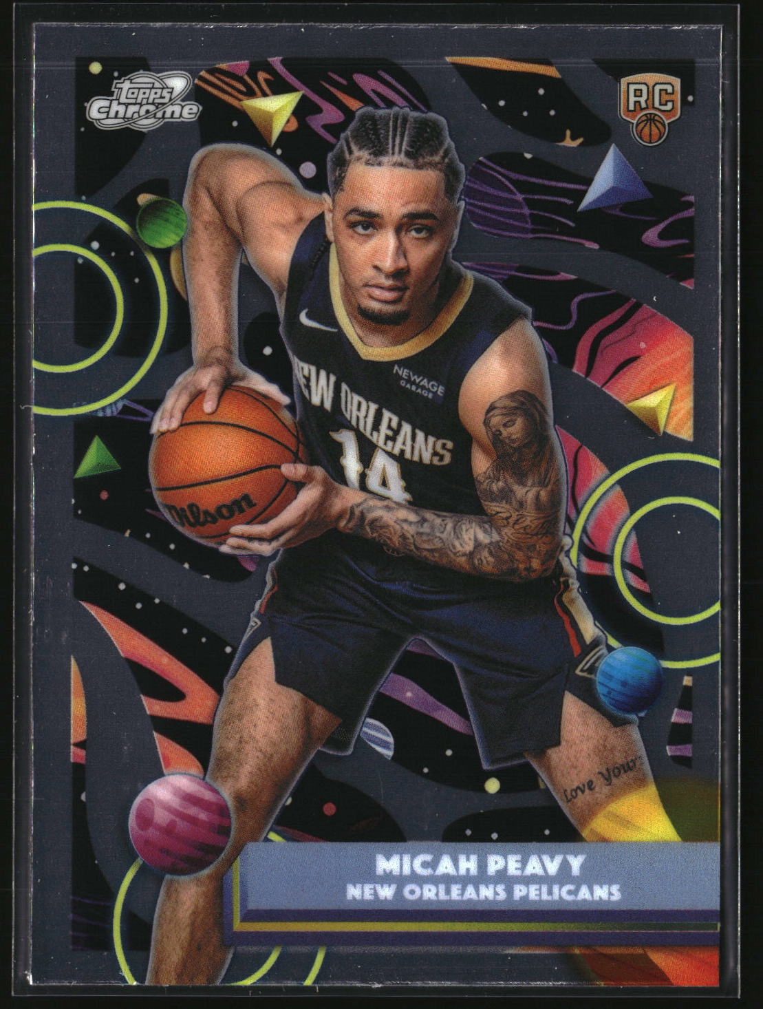 Micah Peavy 2025-26 Topps Chrome Cosmic #127