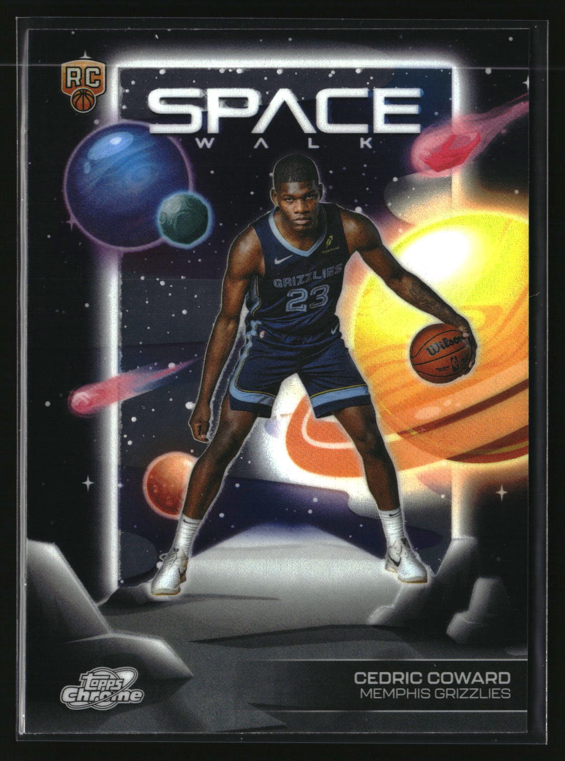 Cedric Coward 2025-26 Topps Chrome Cosmic Space Walk #SW-13