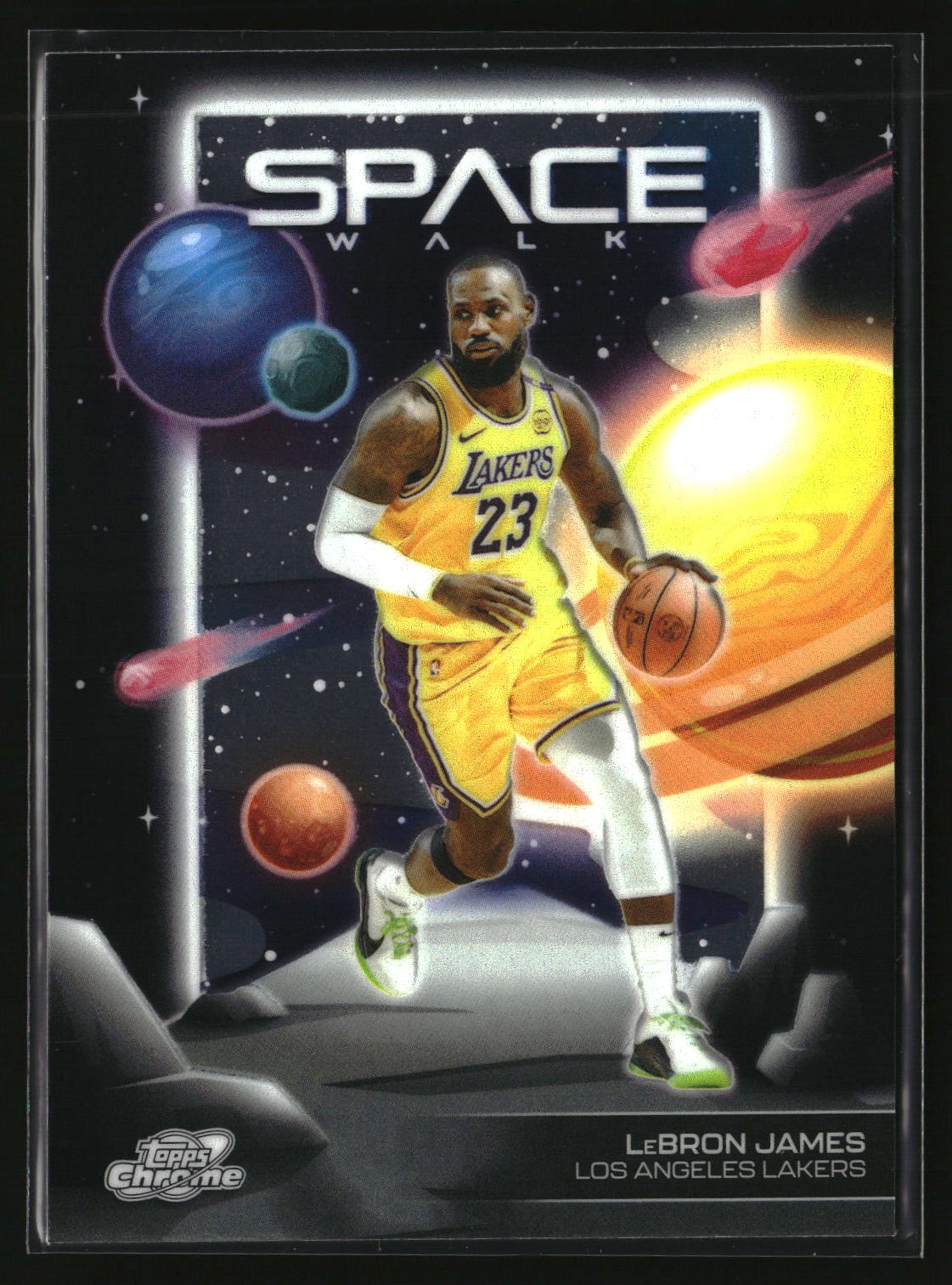 LeBron James 2025-26 Topps Chrome Cosmic Space Walk #SW-1