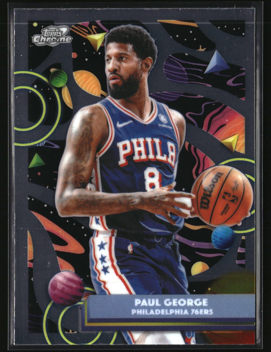Paul George 2025-26 Topps Chrome Cosmic #109