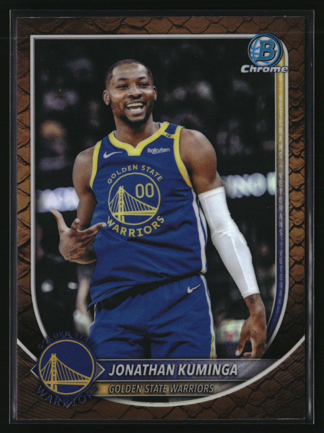Jonathan Kuminga 2025-26 Bowman Chrome Reptilian Refractor #BCV-191