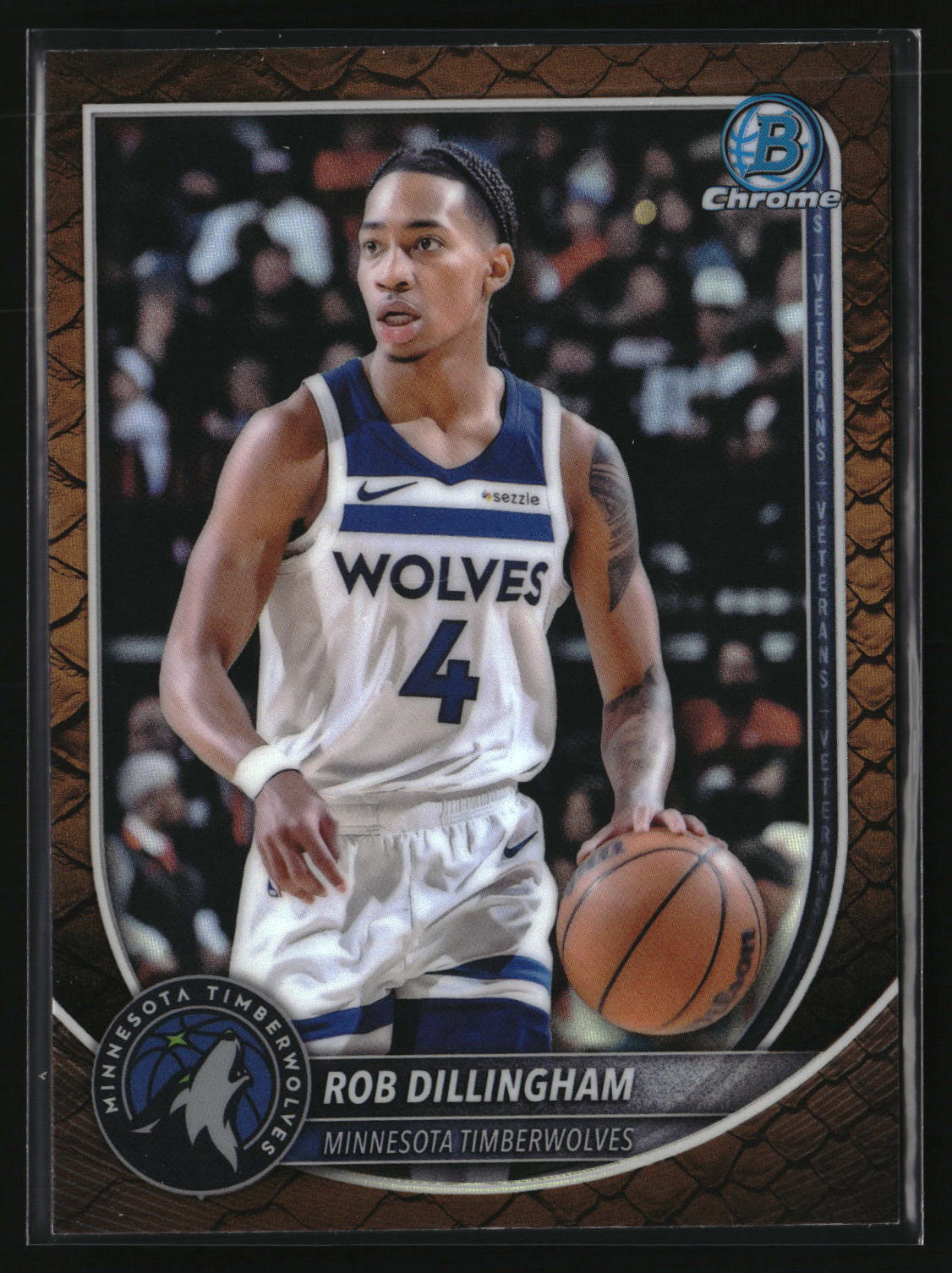 Rob Dillingham 2025-26 Bowman Chrome Reptilian Refractor #BCV-182