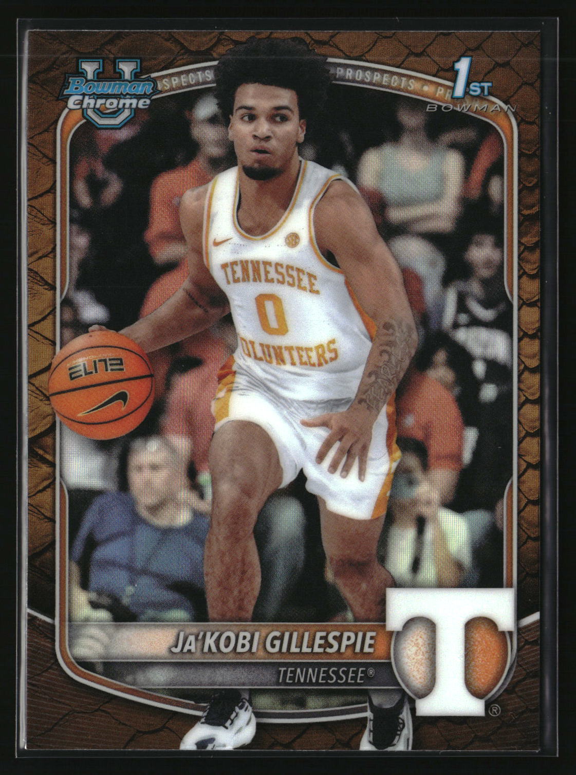 Ja'Kobi Gillespie 2025-26 Bowman Chrome Prospects Reptilian Refractor #BCP-58