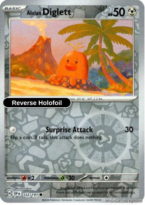Alolan Diglett - 122/191 - [SSP - SV08: Surging Sparks] - Reverse Holofoil