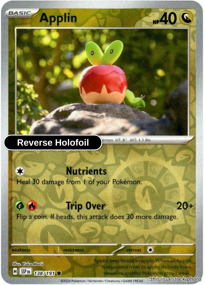 Applin - 138/191 - [SSP - SV08: Surging Sparks] - Reverse Holofoil