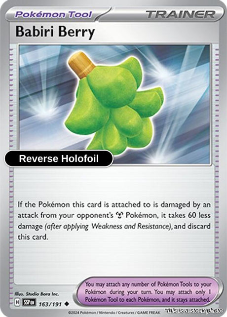 Babiri Berry - 163/191 - [SSP - SV08: Surging Sparks] - Reverse Holofoil