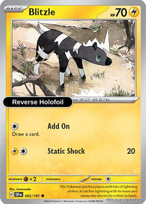Blitzle - 062/191 - [SSP - SV08: Surging Sparks] - Reverse Holofoil