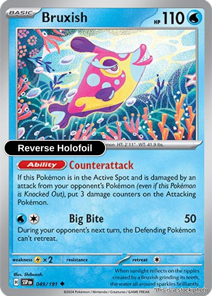 Bruxish - 049/191 - [SSP - SV08: Surging Sparks] - Reverse Holofoil
