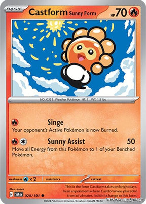 Castform Sunny Form - 020/191 - [SSP - SV08: Surging Sparks]