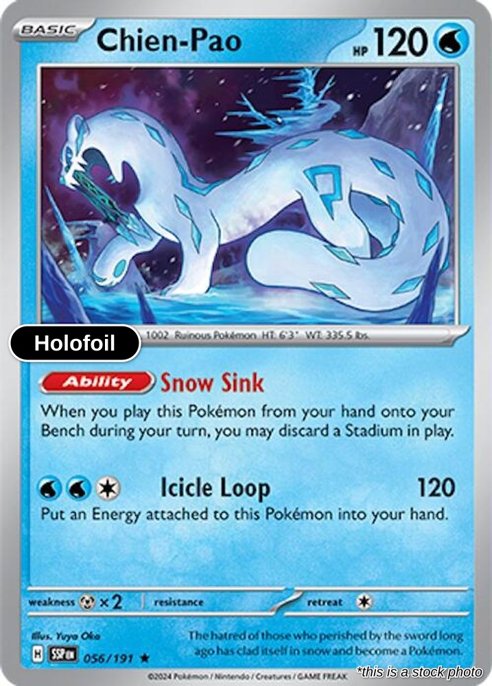 Chien-Pao - 056/191 - [SSP - SV08: Surging Sparks] - Holofoil