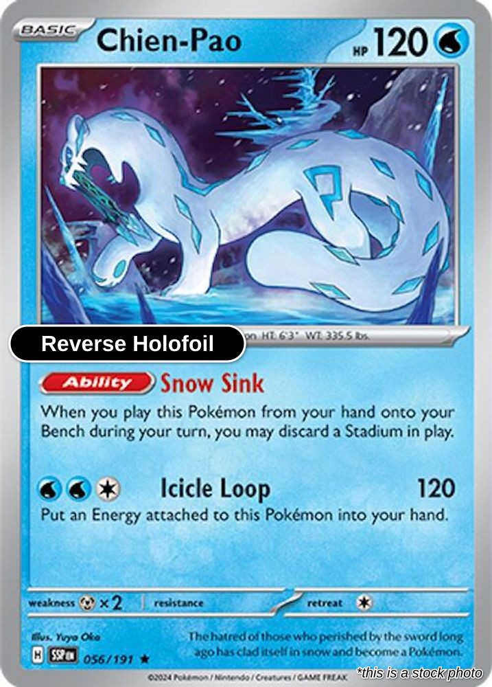 Chien-Pao - 056/191 - [SSP - SV08: Surging Sparks] - Reverse Holofoil