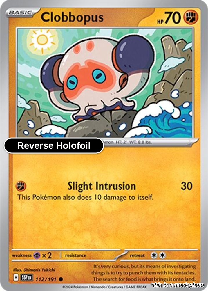 Clobbopus - 112/191 - [SSP - SV08: Surging Sparks] - Reverse Holofoil