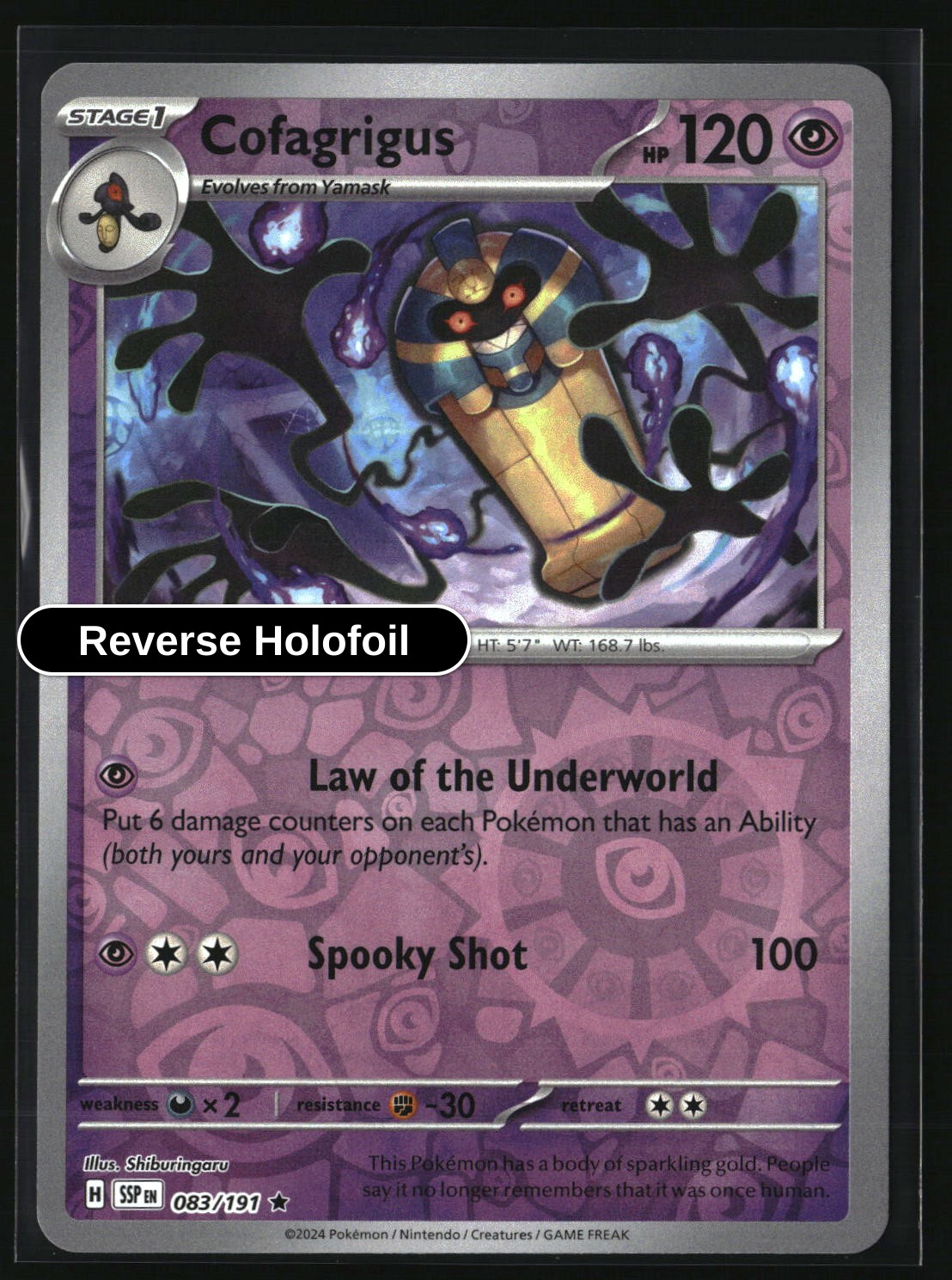 Cofagrigus - 083/191 - [SSP - SV08: Surging Sparks] - Reverse Holofoil