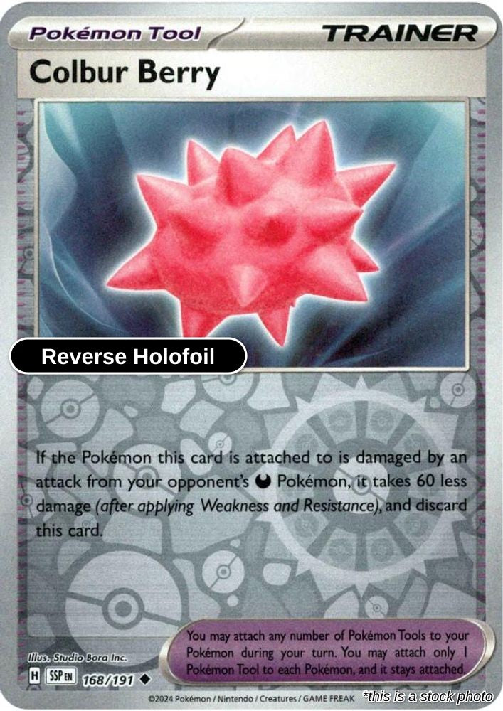 Colbur Berry - 168/191 - [SSP - SV08: Surging Sparks] - Reverse Holofoil