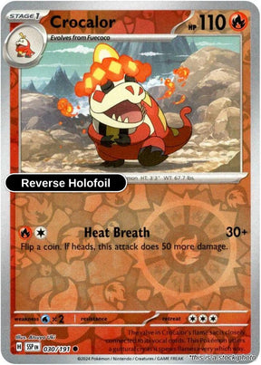 Crocalor - 030/191 - [SSP - SV08: Surging Sparks] - Reverse Holofoil