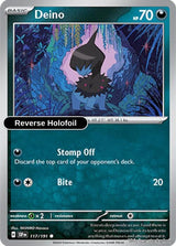 Deino - 117/191 - [SSP - SV08: Surging Sparks] - Reverse Holofoil