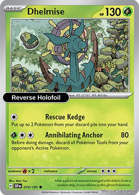 Dhelmise - 010/191 - [SSP - SV08: Surging Sparks] - Reverse Holofoil