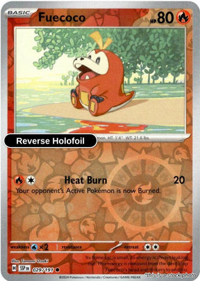 Fuecoco - 029/191 - [SSP - SV08: Surging Sparks] - Reverse Holofoil