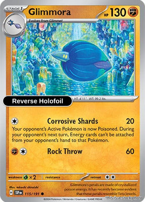 Glimmora - 115/191 - [SSP - SV08: Surging Sparks] - Reverse Holofoil