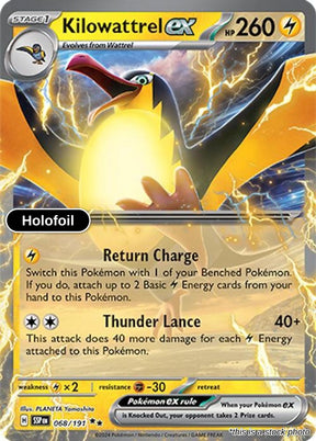 Kilowattrel ex - 068/191 - [SSP - SV08: Surging Sparks] - Holofoil