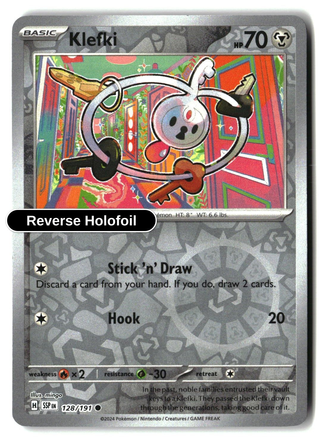 Klefki - 128/191 - [SSP - SV08: Surging Sparks] - Reverse Holofoil