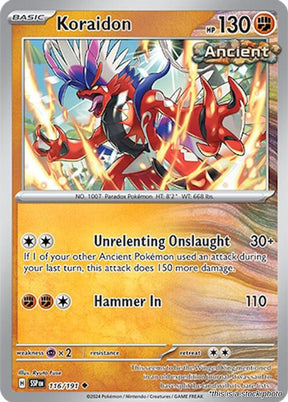 Koraidon - 116/191 - [SSP - SV08: Surging Sparks]