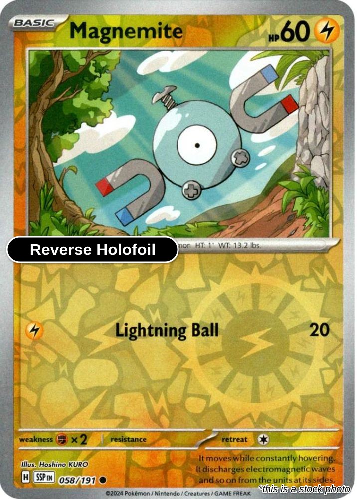 Magnemite - 058/191 - [SSP - SV08: Surging Sparks] - Reverse Holofoil