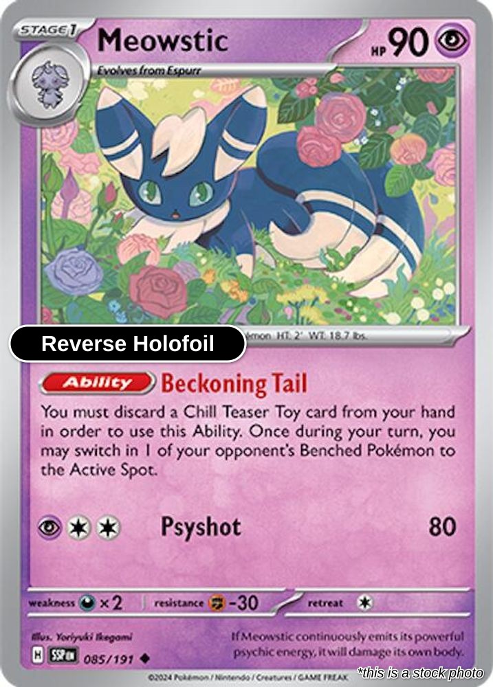Meowstic - 085/191 - [SSP - SV08: Surging Sparks] - Reverse Holofoil