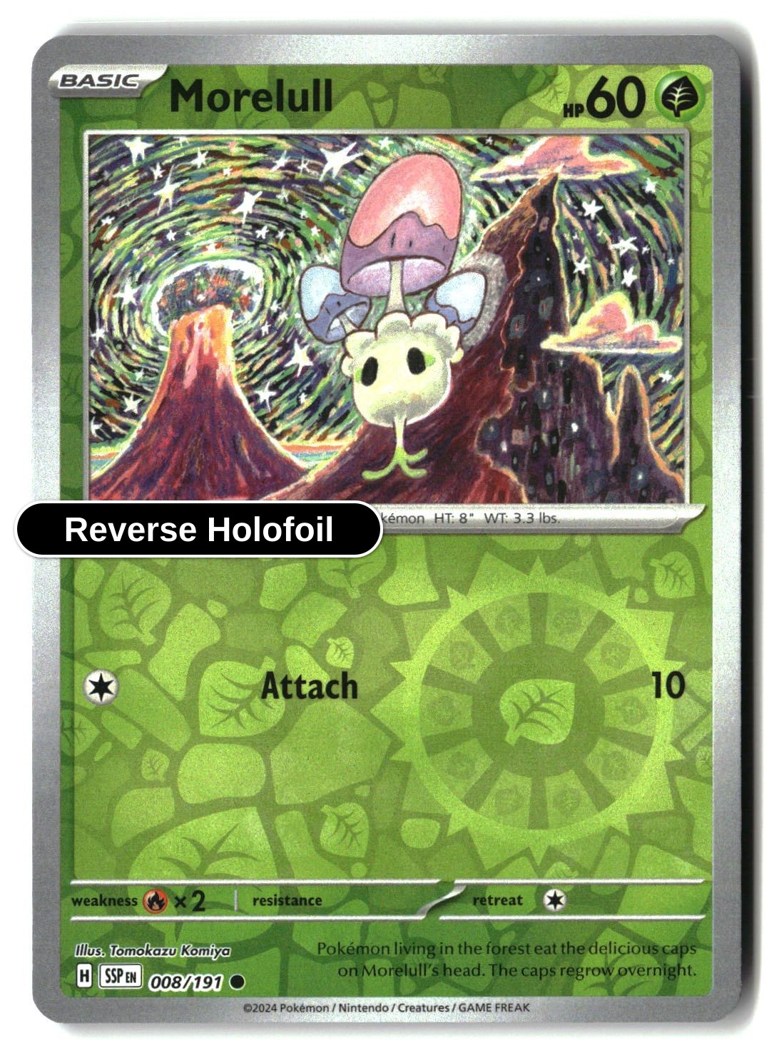 Morelull - 008/191 - [SSP - SV08: Surging Sparks] - Reverse Holofoil