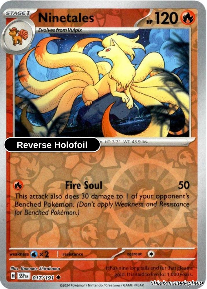 Ninetales - 017/191 - [SSP - SV08: Surging Sparks] - Reverse Holofoil