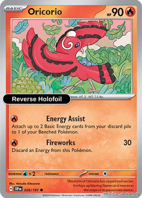 Oricorio - 026/191 - [SSP - SV08: Surging Sparks] - Reverse Holofoil