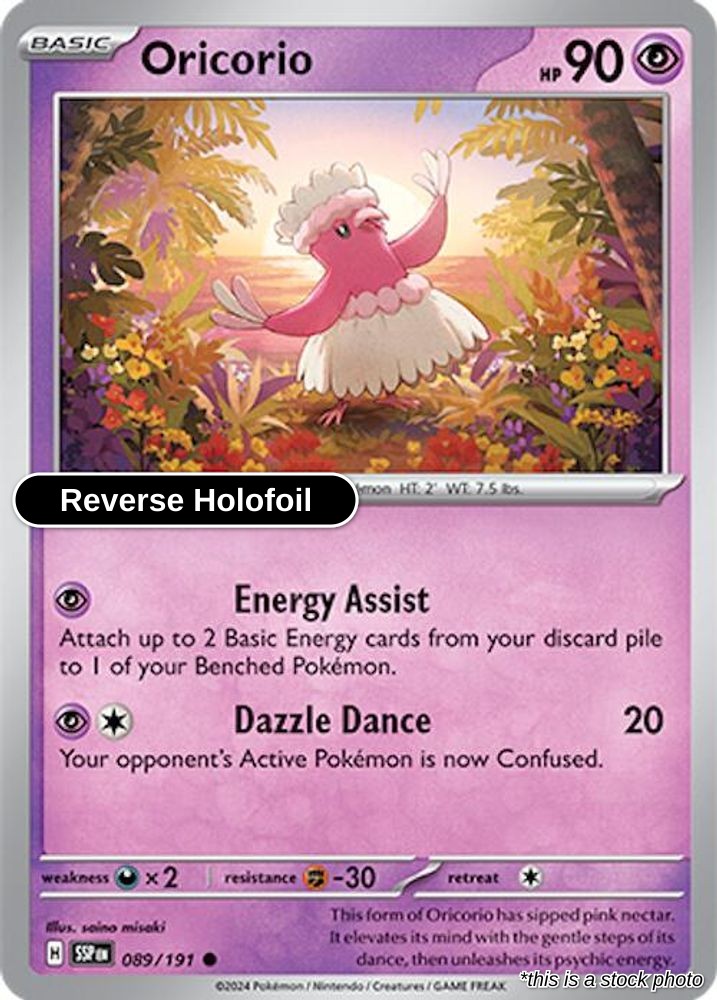 Oricorio - 089/191 - [SSP - SV08: Surging Sparks] - Reverse Holofoil