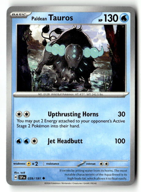 Paldean Tauros - 039/191 - [SSP - SV08: Surging Sparks]