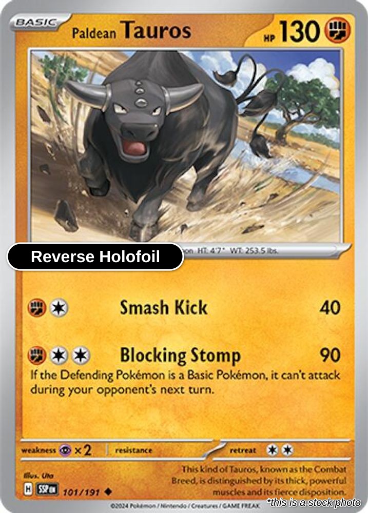 Paldean Tauros - 101/191 - [SSP - SV08: Surging Sparks] - Reverse Holofoil