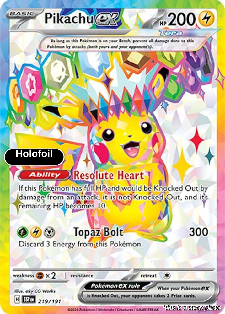 Pikachu ex - 219/191