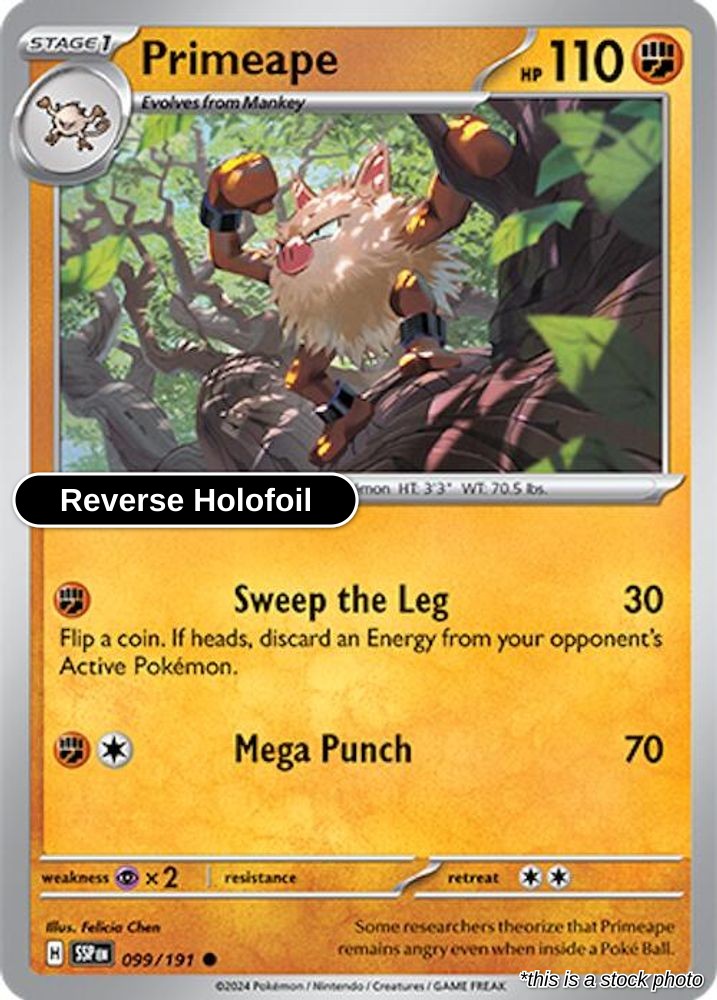 Primeape - 099/191 - [SSP - SV08: Surging Sparks] - Reverse Holofoil
