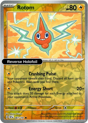 Rotom - 061/191 - [SSP - SV08: Surging Sparks] - Reverse Holofoil