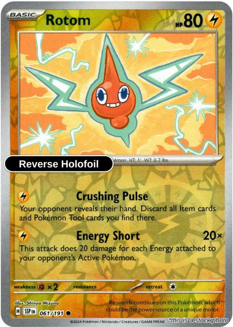 Rotom - 061/191 - [SSP - SV08: Surging Sparks] - Reverse Holofoil
