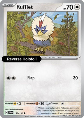 Rufflet - 152/191 - [SSP - SV08: Surging Sparks] - Reverse Holofoil