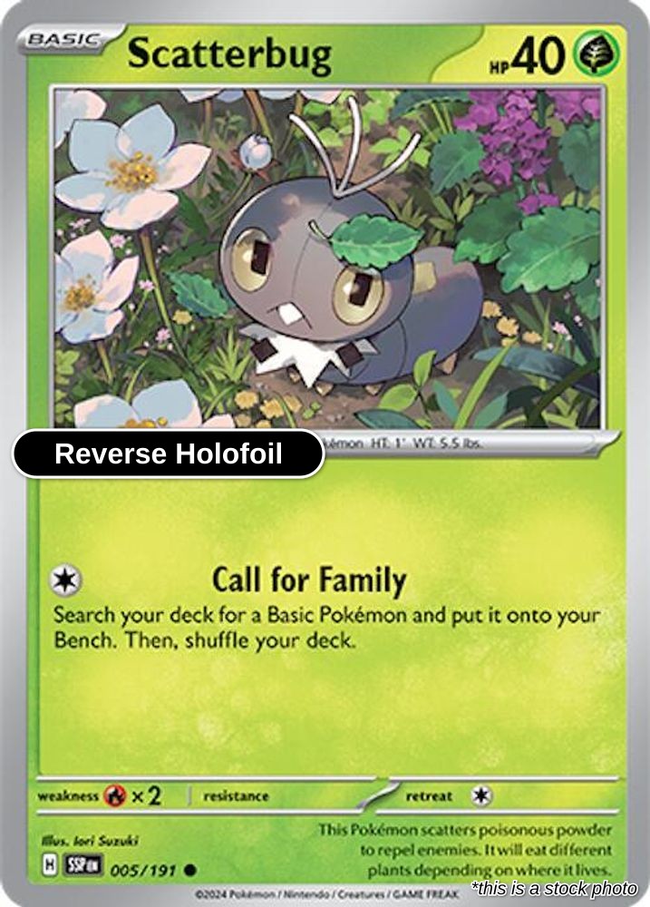 Scatterbug - 005/191 - [SSP - SV08: Surging Sparks] - Reverse Holofoil