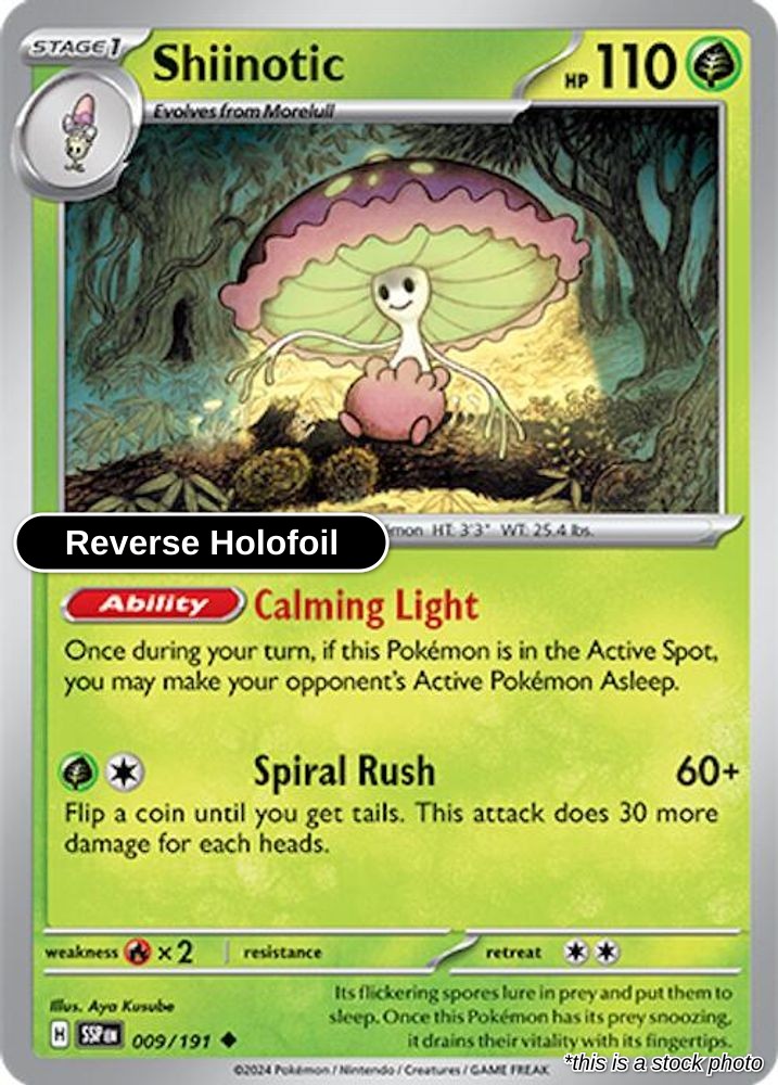 Shiinotic - 009/191 - [SSP - SV08: Surging Sparks] - Reverse Holofoil
