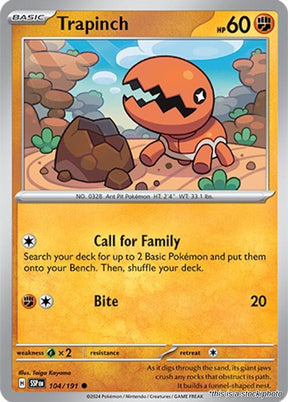 Trapinch - 104/191 - [SSP - SV08: Surging Sparks]